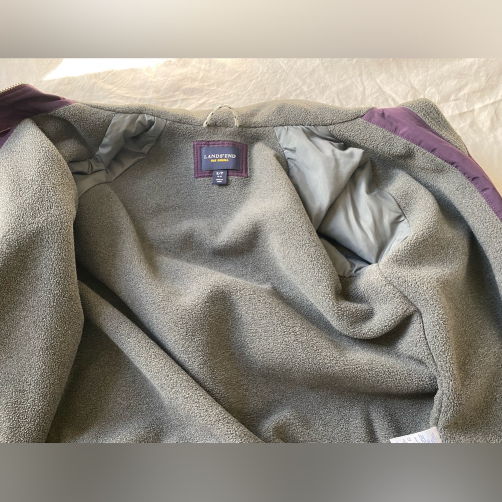 Lands’ End Women’s Squall Weatherproof Barn Fleece Puffer Jacket size Small 6–8 - Picture 12 of 12